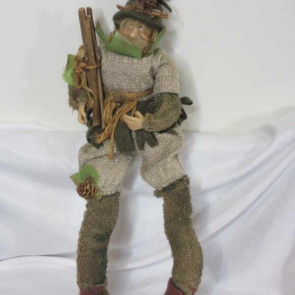 Vintage Fairy Woodland Fantasy Elf Pixie Doll Holiday Christmas Fall 15" - Picture 1 of 8